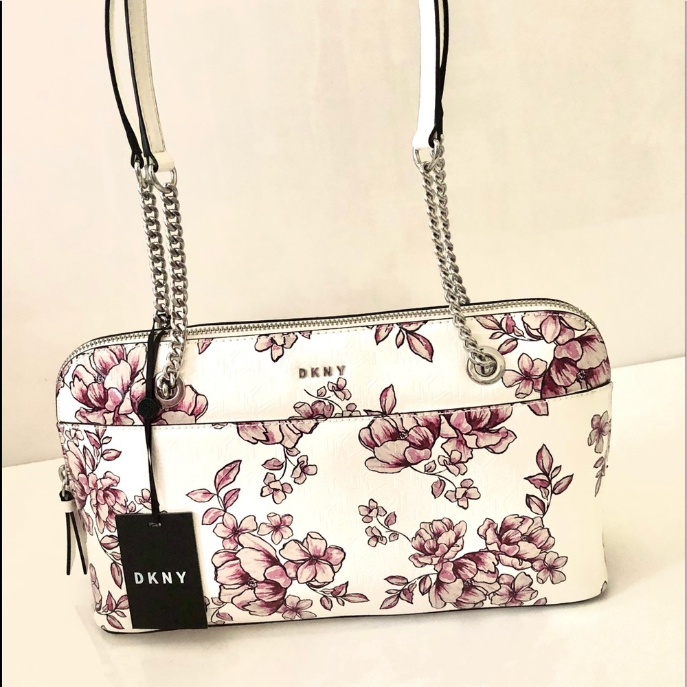 DKNY BRYANT PARK MEDIUM T white with flowers